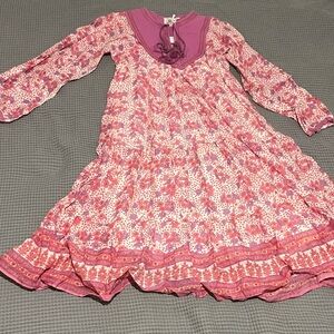 Floral Pink and Purple Women's Dress